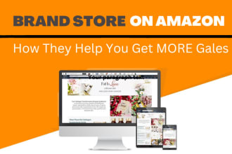 create amazon storefront design or brand store