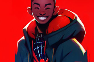 draw and paint your digital potrait anime art commision