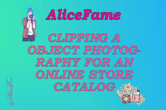 clipping subject photography for the catalog of the store, website