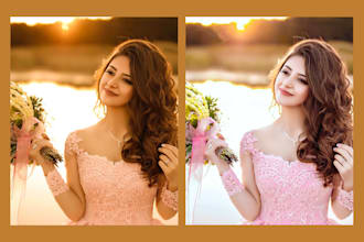 do photoshop editing and skin retouching