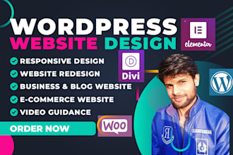 be your elementor expert for wordpress website design, redesign, or maintenance