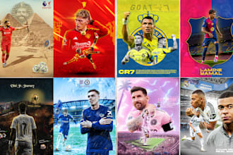 create sports poster or social media design for football, MMA and more