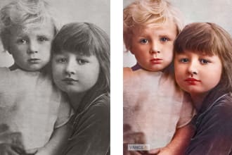 old photo restoration, old photo colorization