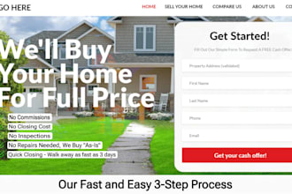 build you real estate investor and lead generation website