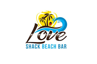 very beautiful love shack beach bar logo