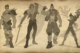 draw medieval and fantasy characters