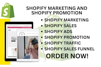 shopify promotion, shopify marketing, shopify ads to boost shopify sales