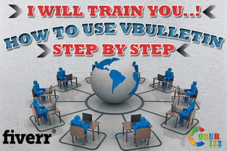 train you how to use vbulletin step by step