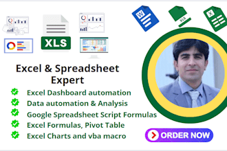 microsoft excel automation with formula, vba, macro, dashboard
