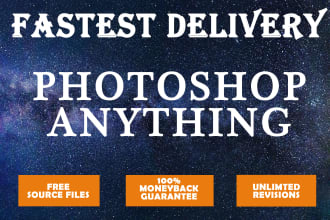 do any adobe photoshop editing ,illustrator job