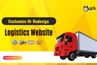 redesign or update your logistics, trucking, dispatch, freight, moving website