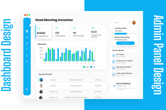 design figma dashboard and admin panel