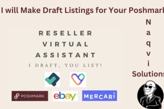 make draft listings for your poshmark