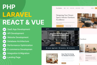 fix or develop PHP, laravel, vuejs, or reactjs website