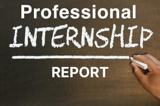 write your internship reports, graduation reports, projects