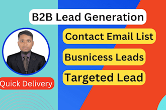 do b2b lead generation and email finding