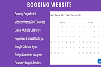create a booking calendar appointment website using wordpress