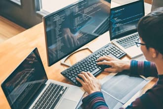 be your front end developer and backend developer, web developer