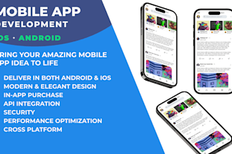 develop android and ios apps with an admin panel