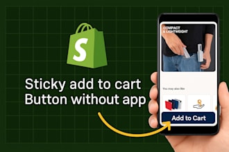 add a sticky add to cart button to your shopify store no app