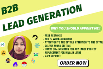 do sales lead generation, and contact list building