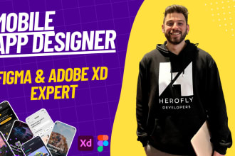 build ios and android mobile app design using figma