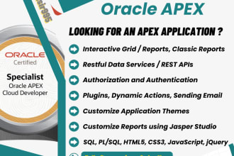 develop or customize oracle apex application