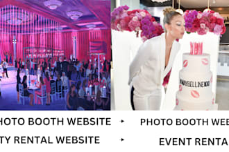 design 360 photo booth website photo booth website, party rental website