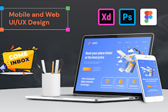 design website figma mobile app mockup and UX research