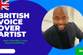 record a professional british male voiceover