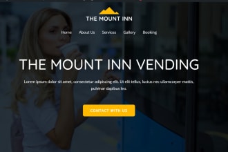 design vending machine website for vending machine business