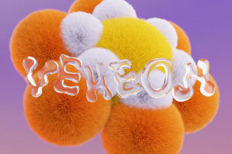 do 3d fuzzy flowers with your text