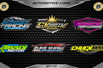 create amazing logo racing and automotive with 3d style in 24 hours