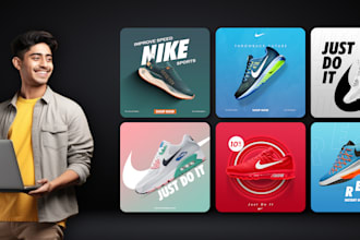 design a shoe product advertisement to make it stand out