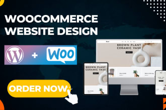 create premium woocommerce website, online store or an ecommerce website