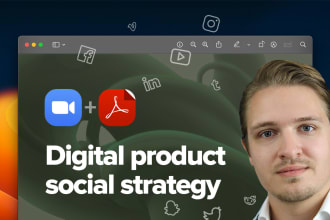 create a social media marketing strategy for your digital product