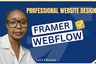 fix framer webflow website design, develop framer website