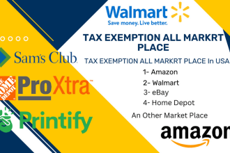 tax exemption any marketplace in USA all states