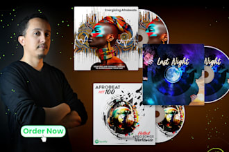 design album cover, single cover art or podcast cover art