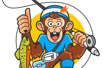 design modern awesome fishing logo