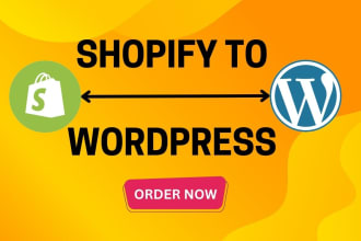 do website migration or duplicate shopify to wordpress