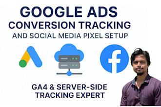 set ga4 ecommerce server side tracking, google ads conversion tracking, fb pixel