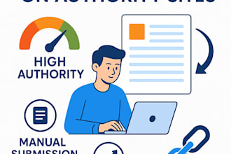 get high da SEO backlinks with manual article submission to authority sites