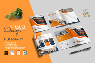 design company profile, annual report, and digital brochure