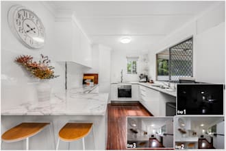 edit multiple exposures blending hdr real estate photos