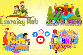 do fun, childcare, day care, and kids logo