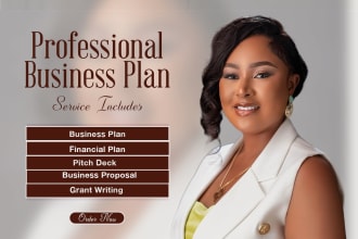 write a business plan with a financial plan for startups, business plan writer