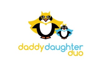 design good looking daddies little girls logo