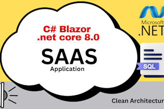 dotnet core 8 blazor saas application