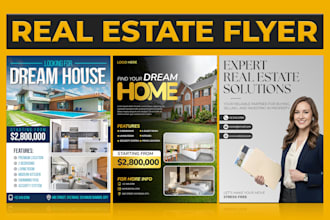 design professional real estate flyer and brochure
